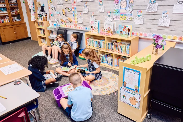 Students reading
