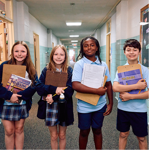 Students in hallway